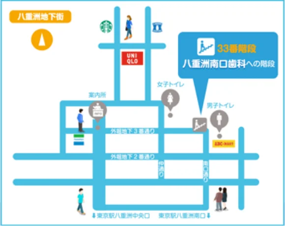 八重洲南口歯科へのアクセスマップ